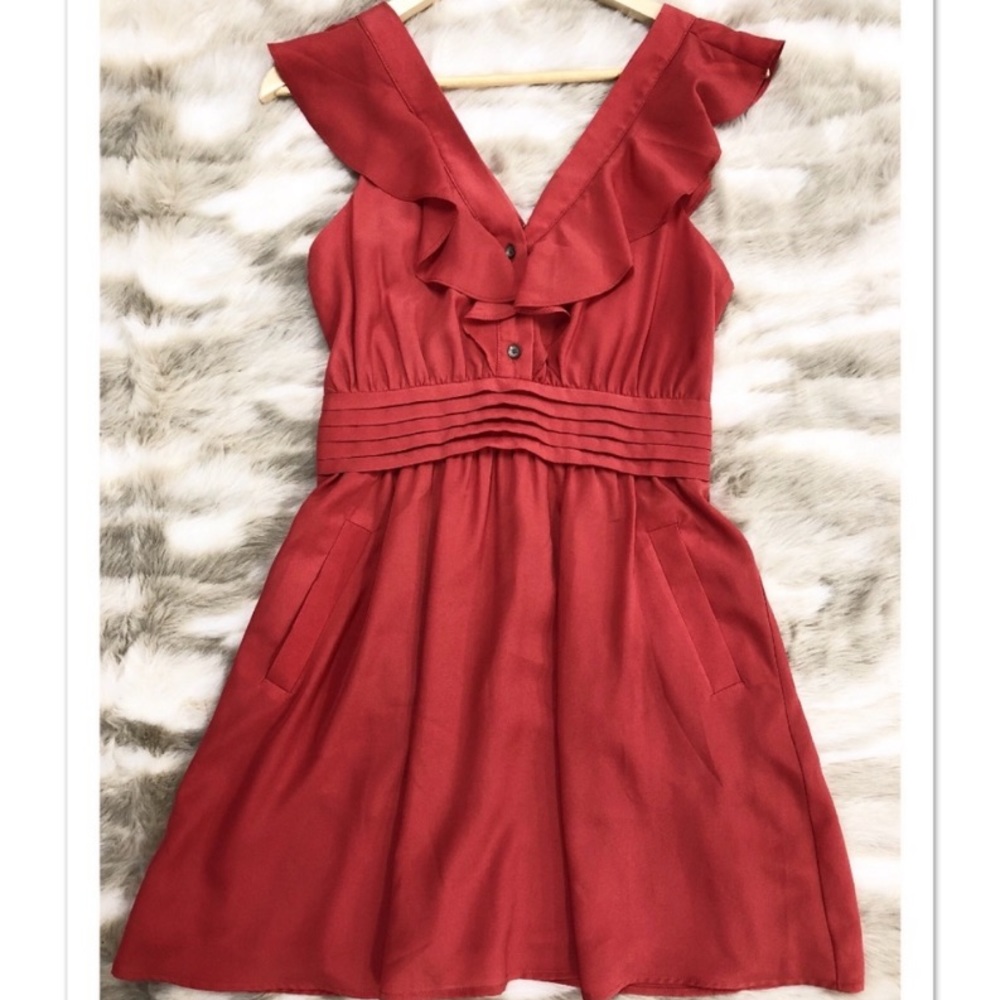 BCBGeneration Dark Coral Dress